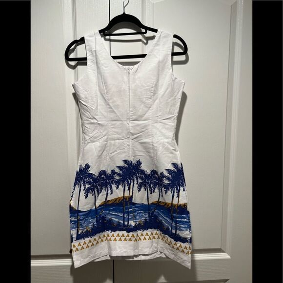 Hawaii Hangover Dress Diamond Head Beach Palm in Navy size S - Picture 4 of 8